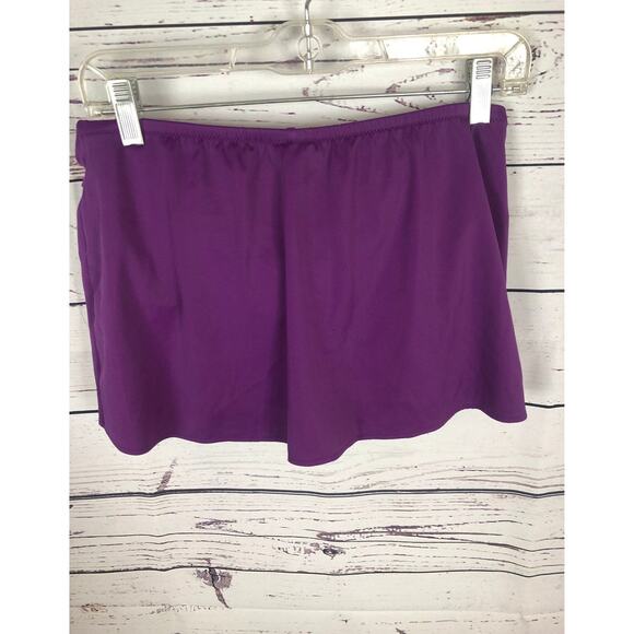 Lands End Tankini & skort set purple With gold accents color size 4 - Picture 6 of 12